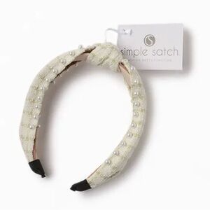 Cream Pearl Embellished Headband